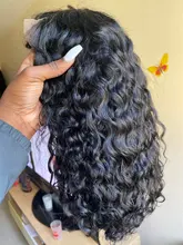 Rizado Bob peluca del pelo humano del frente del cordón pelucas con minimechones brasileño Remy pelo humano Pelo Corto Pre arrancado peluca para las mujeres negras de la onda profunda de la peluca