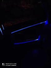 Tira de luz flexible para decoración ambiental de coche, luz para ambientación interior de coche de 2m/4m/6m, app. para control de sonido y RGB, diferentes colores