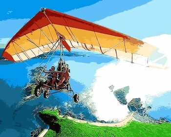 

Painting by Numbers Premium: Flight on дельтаплане