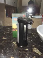 Dispensador de jabón líquido sin contacto, dispositivo automático, manos libres, bomba para baño y cocina, con sensor inteligente, 400ML