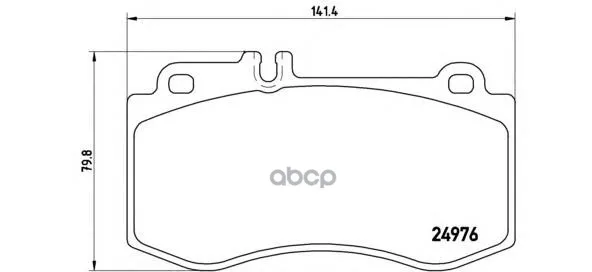 Комплект Тормозных Колодок Дисковый Тормоз Brembo P50087 Brembo арт. P50087