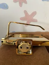 Hook-Row-Hook Towel-Holder Hardware-Sets Brass Golden Bathroom Luxury Bar Activity