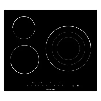 

Glass-Ceramic Hob Hisense E6322C 60 cm Black (3 Cooking Areas)
