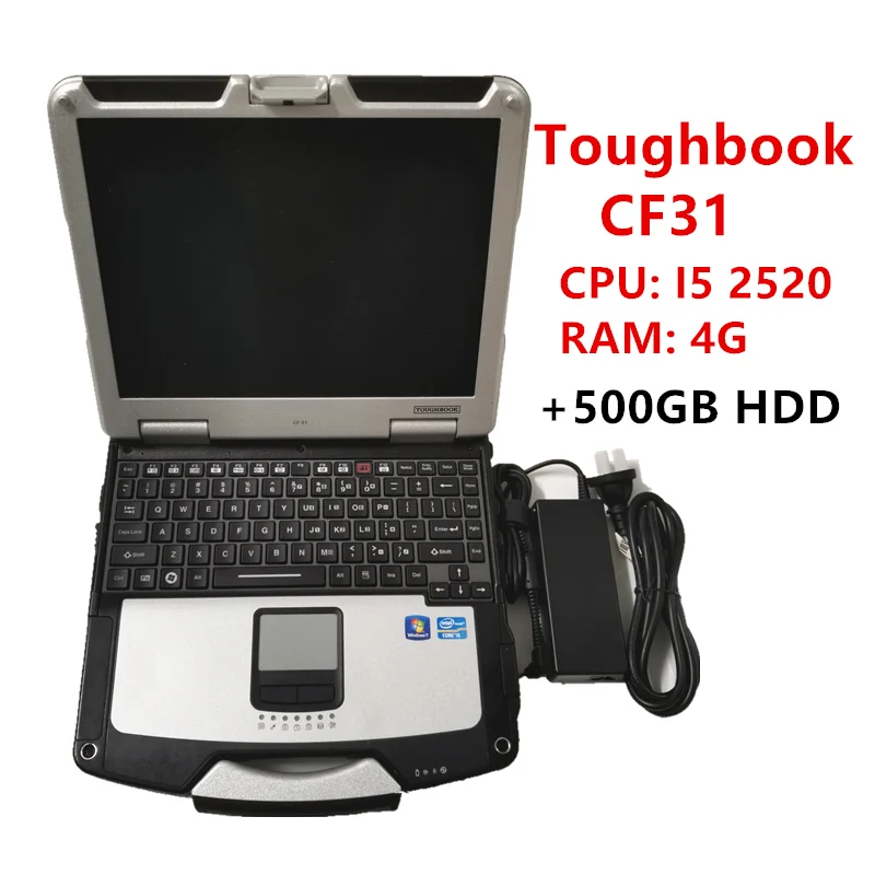 

High Quality used Toughbook CF31 laptop with I5 2520/500G HDD/4G RAM/Win7 Multi-languages CF 31 CF-31 diagnostic computer