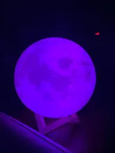 Desk-Lamp Night-Light Bedside Table 3d-Print Timeable Dropship Moon LED