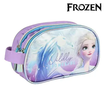 

School Toilet Bag Frozen Lilac Blue