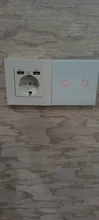Glass-Panel Wall-Switch Touch-Screen-Switch Eu-Light BONDA 1-Gang White Crystal AC220V