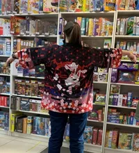 Kimono Cardigan Blouses Outfit Yukata Womens Tops Kawaii Shirt Streetwear Harajuku Japanese