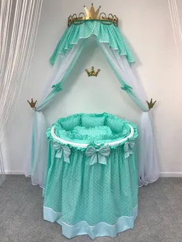 

Комплект в круглую/овальную кроватку "Милена" Комплекты в круглую/овальную кроватку