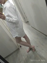 White Blouse Button-Shirt Tunics Cotton Long-Tops Plus-Size Feminine
