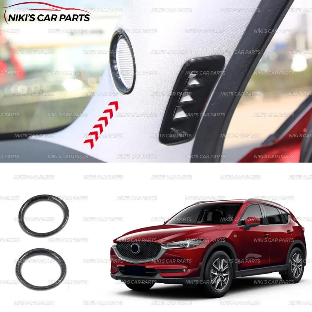 Накладки на динамики для Mazda CX5- ABS пластик 2 шт. литье украшение автомобиля Стайлинг интерьер