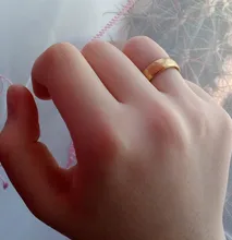 Anillos de acero inoxidable para hombre y mujer, anillo de titanio