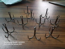 Fishing-Hook Overturned-Hooks Bend Treble Bass Black High-Carbon-Steel 4 for -6 10pcs/Lot