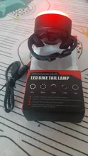 Rear-Light Warning-Lamp Scooter Mtb Helmet Bicycle Safety Rechargeable Waterproof USB