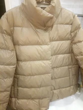 Puffer Jacket Coat Parkas Winter Women Weightless Ultra-Light New Collar Stand Warmness