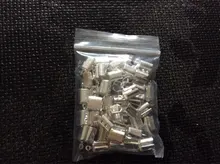 50-100 unids/lote 3MM 5MM plegable sin cerrar abierto crimpado termina de cordón de cuero final consejos cierres cierre para la fabricación de la joyería