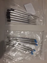 6 uds 0,7mm bolígrafo punto medio bolígrafo repuestos repuesto recambios para bolígrafos Parker La escuela suministros de papelería de oficina