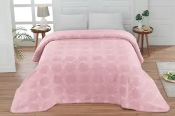 

Aksu Drop Double Personality Embos Mink Blanket Bow Carnation