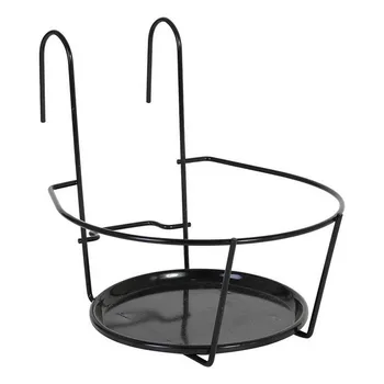 

Balcony Support for Hanging Flower Pots Metal Black (ø 19 cm)