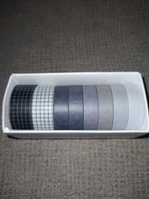 8 unidades/juego de cinta Washi de Color sólido, cinta adhesiva decorativa Kawaii, cinta adhesiva para diario de recortes, cinta de papelería