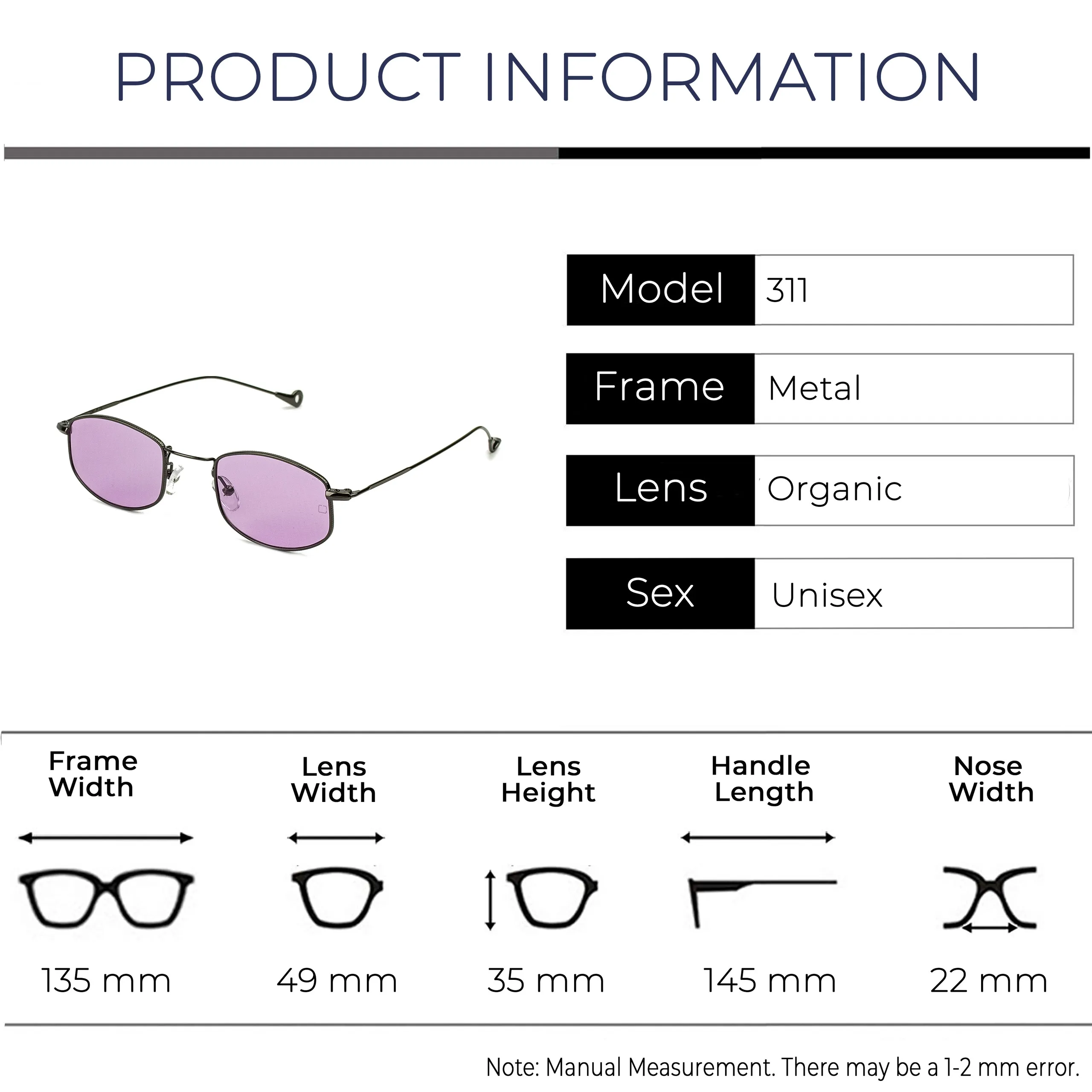 Zolo eyewear 311 Ретро тётя Фиолетовый сезон солнцезащитные очки
