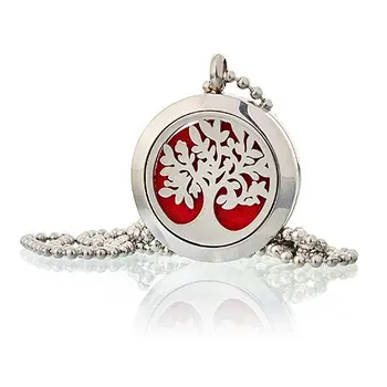 

Diffuser necklace aromatherapy 25mm-Tree of life