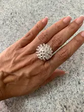 DOTEFFIL-Anillo de Plata de Ley 925 con diseño Coral, joyería de compromiso con diseño de fuegos artificiales, para mujeres