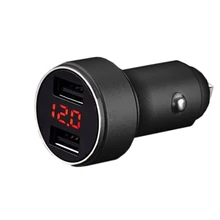 4 в 1, зарядное устройство с двумя USB, автомобильный аккумулятор, измеритель напряжения, измеритель тока, оконный выключатель, 12 В, 24 В, Qualcomm QC 3,0, USB, быстрая зарядка