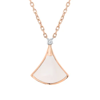 

Gold necklace with diamonds sunlight sample 585