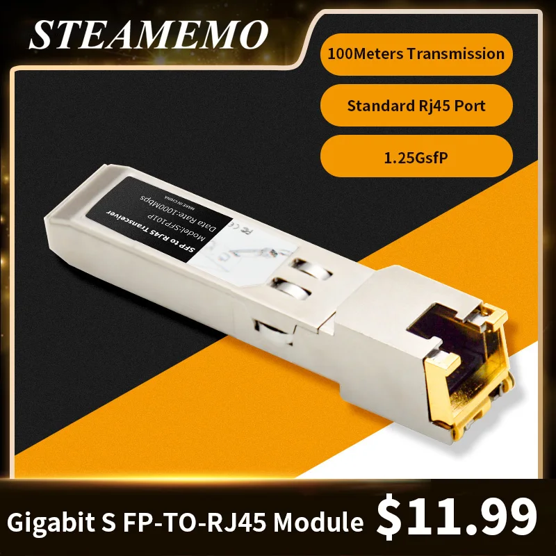 STEAMEMO Gigabit LC SFP Module Single Fiber Optical Transceiver Gigabit Fiber SFP Switch Module 40-120km