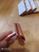 HAWARD-maquinilla de afeitar de doble filo para hombre y mujer, maquinilla de afeitar Manual clásica para la depilación, 20 hojas de afeitar, oro rosa