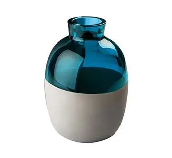 

VENINI vase Koori numbered edition (n ° 13) cm 26 h cm 22 acquamare/cement