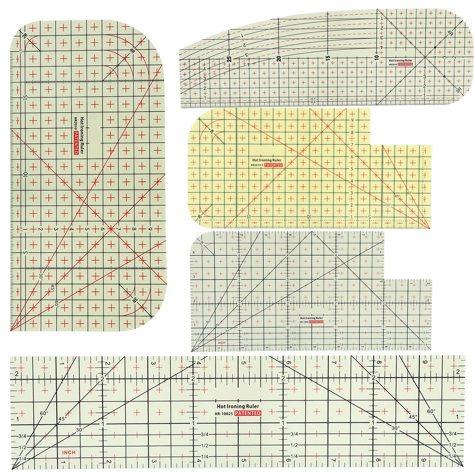 Hot Hem Ironing Measuring Ruler High Temperature Resistance Rulers ...