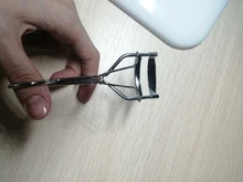 Rizador de pestañas de acero inoxidable, 1 unidad, rizado blanco y plateado, maquillaje cosmético, rizador de pestañas, instrumento para pestañas