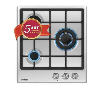 

Gas hob Simfer h45v35m516, with gas control