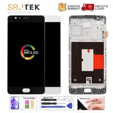 5,5 '' AMOLED дисплей для Oneplus 3T ЖК-дисплей сенсорный экран с рамкой для Oneplus 3 T 3T A3000 Замена дисплея