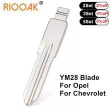 

10pcs KD VVDI Remote Car Key Blade YM28 Right Side Blade Metal Uncut Blank Flip Remote Car Key Blade For Opel Chevrolet