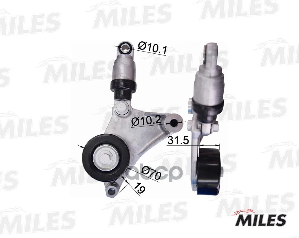 Натяжитель Ремня Приводного Toyota Avensis/Camry/Rav 4 2.0/2.4 00- Miles Ag00040 Miles арт. AG00040