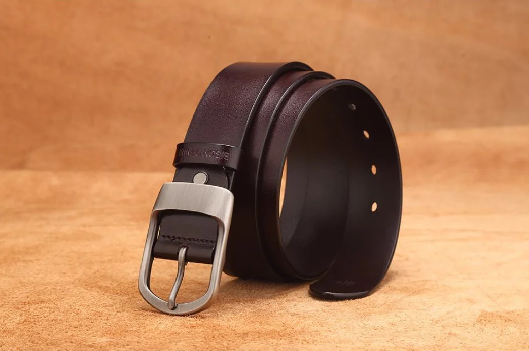 Мужской ковбойский пояс из натуральной кожи Bison Denim N71228