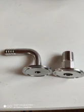 Stainless-Steel-304 Tri-Clamp Sanitary 1-1/2-Pipe-Fitting Ferrule Threaded Hexagon Male