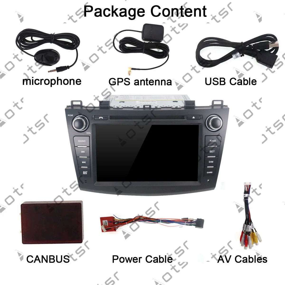 Excellent 8” 2Din Android 9.1 IPS GPS Navigation Car  DVD Player For Mazda 3 Mazda3 2009-2012 Head Unit  Multimedia Player Tape Recorder 8
