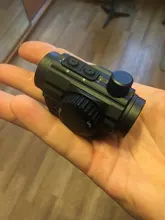 Mira óptica de caza táctica para exteriores, objetivo iluminado con punto rojo, Picatinny, 20MM, Weaver carril, para Arco, 10,7 m/100m, visualización rifle, 1x22