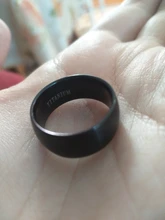 AsJerlya nuevo negro anillo de hombre 100% carburo de titanio de joyería de los hombres de la boda bandas clásico regalo de novio 8mm negro anillo de los hombres de las mujeres