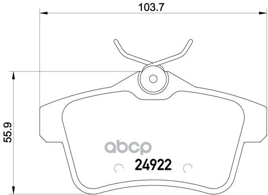 Колодки Тормозные Citroen C4 09-/Peugeot 3008/5008 09- Задние Brembo P61114 Brembo арт. P61114