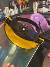 Mascarilla facial transparente de seguridad extraíble, protección facial transparente para montar en la cabeza, protector ocular, a prueba de polvo, molienda de pantalla