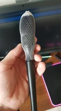 Cepillo para detalles de coche, cerdas sintéticas, supersuave, con plumero para tablero