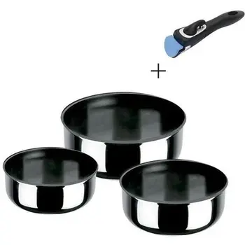 

INOXIBAR 15444 Porthos Set of 3 pans-16, 18, 20 cm-Non-Stick