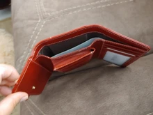 Cartera de piel auténtica de alta calidad para mujer, billetera pequeña RFID antirrobo, tarjetero, monedero, a la moda