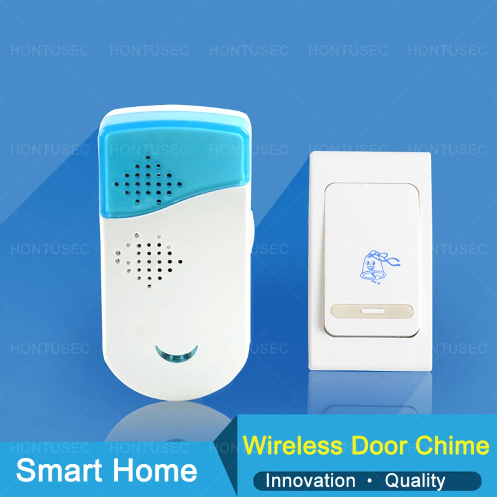 HONTUSEC Door Chime Wifi Door Bell & Chime Kit Up To 100m Range