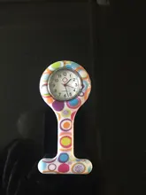Reloj de bolsillo de silicona para enfermera, cronógrafo de cuarzo con Clip impreso, colgante de bolsillo, médico enfermeros, 1 Uds.